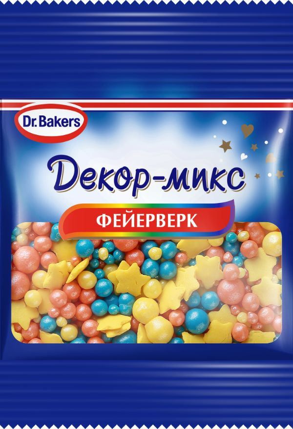 Посыпка Dr.Bakers Декор-микс Фейерверк, 10г