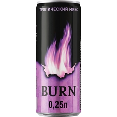 Энергетический напиток Burn Tropical Mix, 250мл