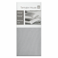 Tarrington House Наволочка светло-серая перкаль, 50 x 70см