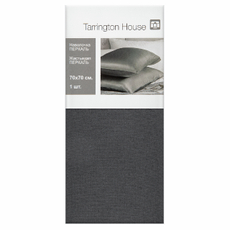 Tarrington House Наволочка графит перкаль, 70 x 70см