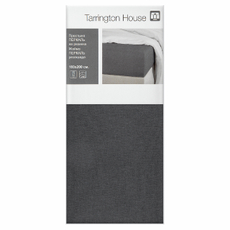 Tarrington House Простыня графит перкаль на резинке, 160 x 200см