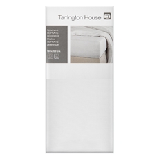 Tarrington House Простыня белая перкаль на резинке, 180 x 200см