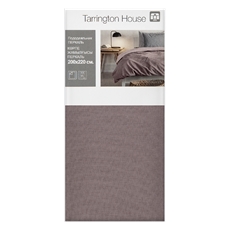 Tarrington House Пододеяльник светло-коричневый перкаль, 200 x 220см