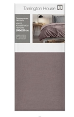 Tarrington House Пододеяльник светло-серый перкаль, 200 x 220см