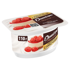 Десерт творожный Даниссимо земляничный чизкейк 5.6%, 110г