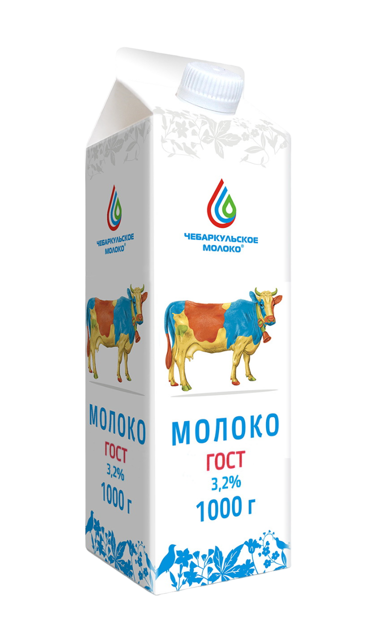 Молоко Чебаркульское молоко пастеризованное 3.2% ГОСТ, 1кг купить с  доставкой на дом, цены в интернет-магазине