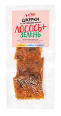 Джерки Laks+ из лосося с зеленью копчено-вяленые, 40г