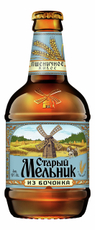 Напиток пивной Старый Мельник из бочонка пшеничное, 0.45л