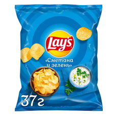 Чипсы Lay's Сметана и зелень, 37г