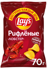 Чипсы Lay's рифленые Лобстер, 70г