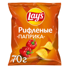 Чипсы Lay's рифленые Паприка, 70г