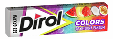 Жевательная резинка Dirol Colors Фруктовый рандом, 13г