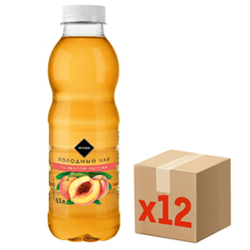 RIOBA Холодный чай со вкусом персика, 500мл x 12 шт