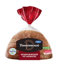 Хлеб Коломенский Даниловский ржано-пшеничный бездрожжевой, 350г