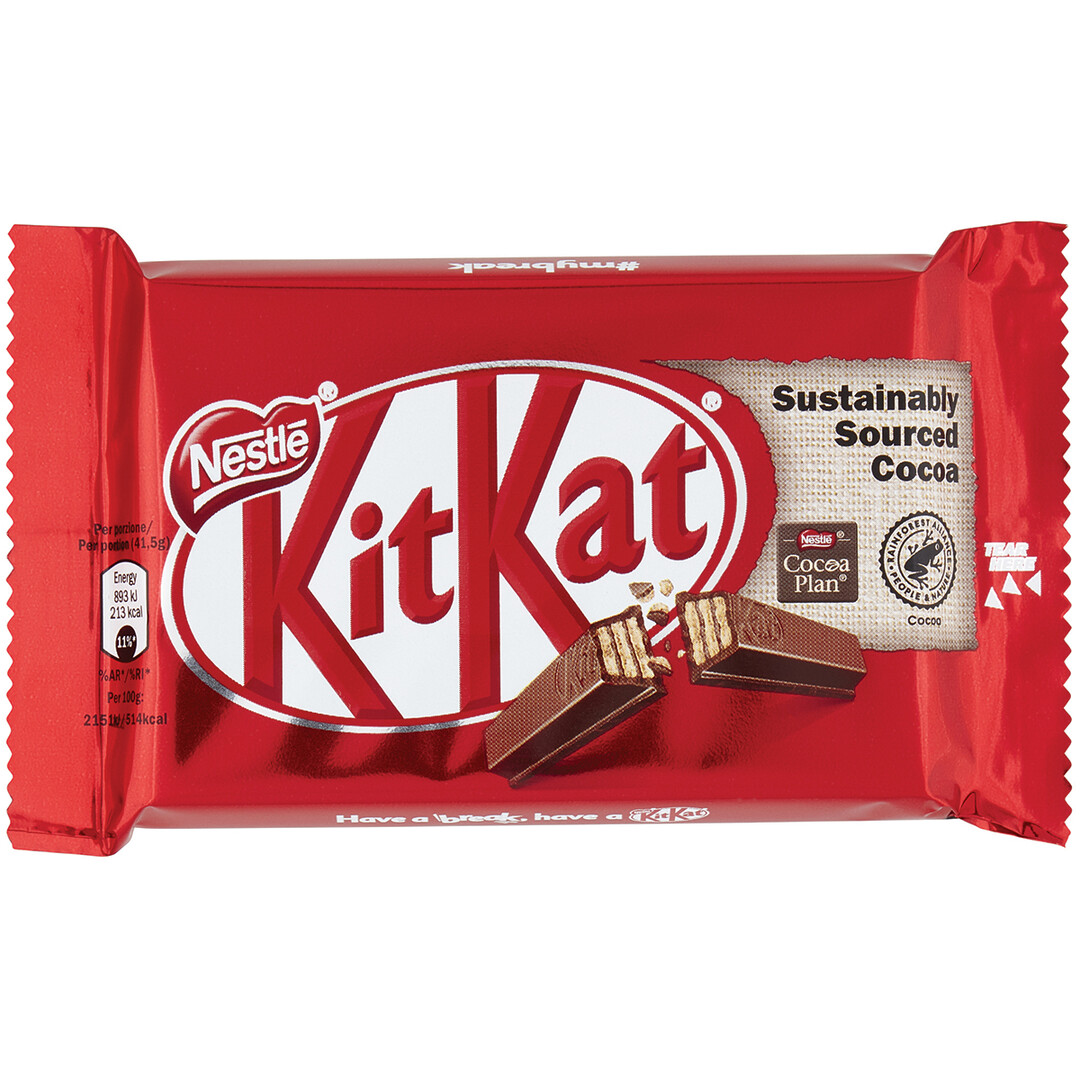 Шоколад KitKat молочный с хрустящей вафлей, 42г купить с доставкой на дом,  цены в интернет-магазине