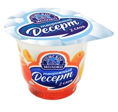 Десерт творожный Томское молоко персик-абрикос, 130г