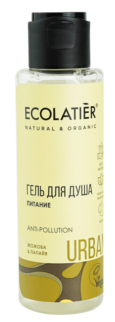 Гель для душа Ecolatier питание жожоба/папайя, 100мл купить с доставкой ...