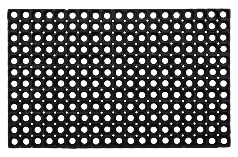 Коврик придверный резина решетка, 50 x 100 х 1.6см