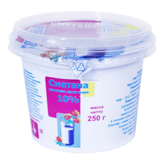 Сметана Ирмень 10%, 250г