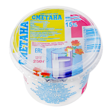 Сметана Ирмень 15%, 250г