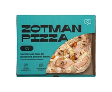 Пицца Zotman Ветчина и грибы замороженная, 420г