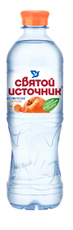 Вода Святой Источник со вкусом персика питьевая негазированная, 500мл