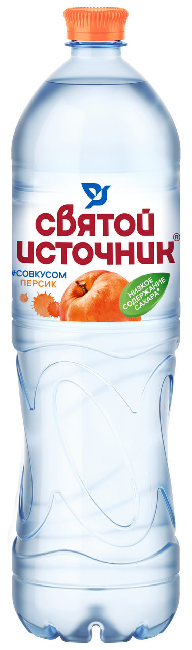 Вода Святой Источник со вкусом персика питьевая негазированная, 1.5л ...