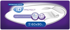 Пеленки ID Protect гипоаллергенные 60 x 90см, 10шт