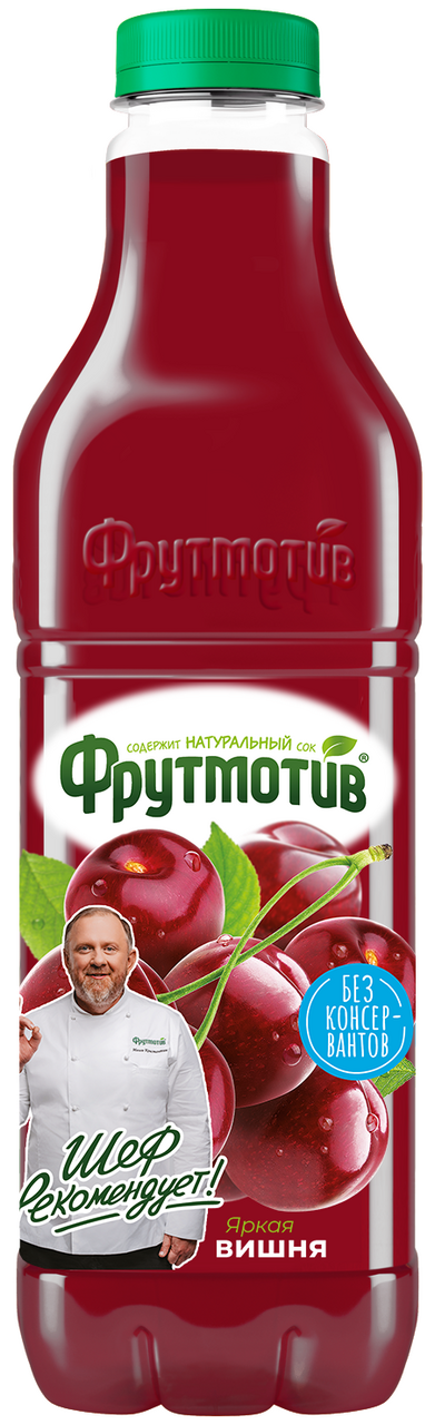 Изображение товара Напиток сокосодержащий Фрутмотив яркая вишня, 1.5л