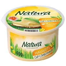 Сыр Natura сливочный полутвердый 45%, 400г