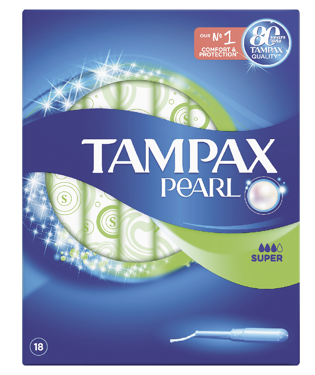 Тампоны TAMPAX Discreet Pearl Super, 18шт