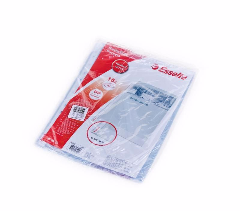 Карман Esselte DeLuxe А4 с перфорацией глянцевый 105мкм купить с ...