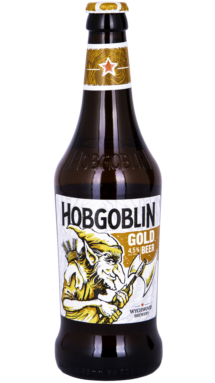 Пиво Wychwood Brewery Hobgoblin Gold светлое, 0.5л купить по выгодной цене,  самовывоз алкоголя из магазина в Москве