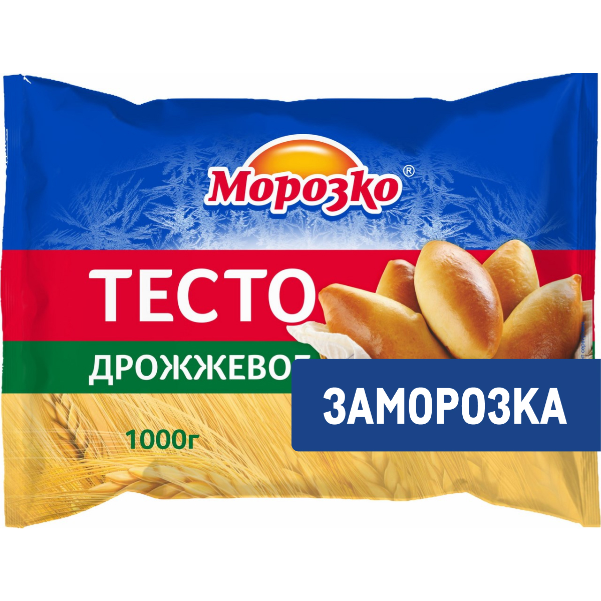 Тесто Морозко дрожжевое замороженное, 1кг