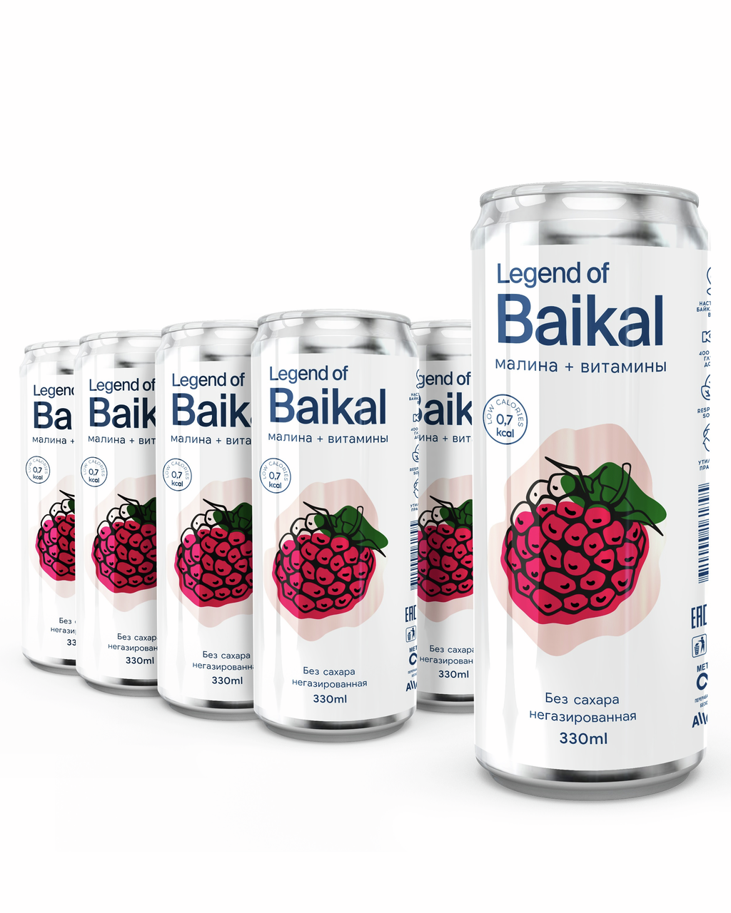 Вода Legend of Baikal малина питьевая негазированная, 330мл x 20 шт