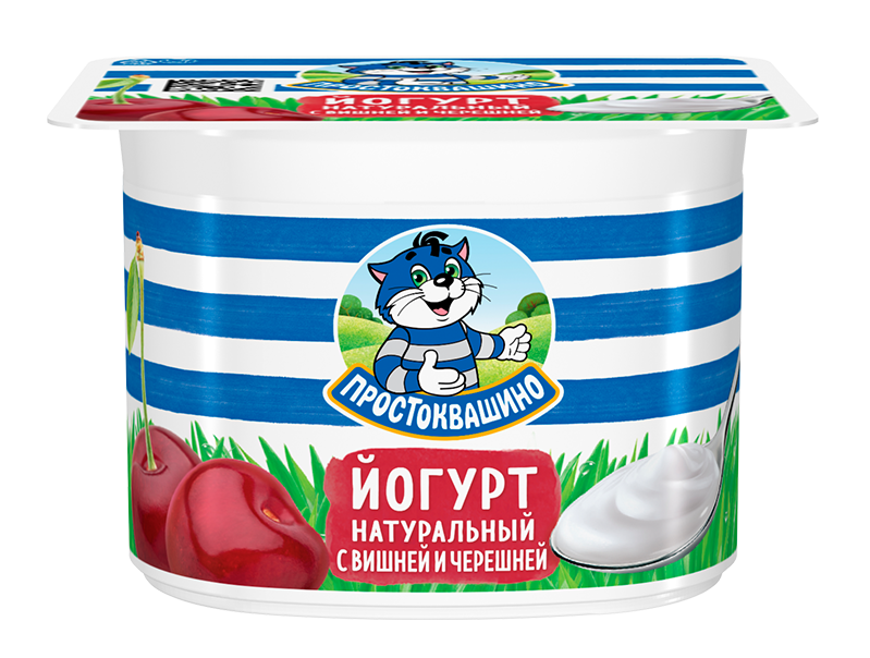 Йогурт Простоквашино вишня-черешня 2.9%, 110г купить с доставкой на дом ...