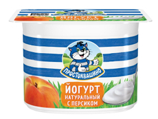 Йогурт Простоквашино персик 2.9%, 110г