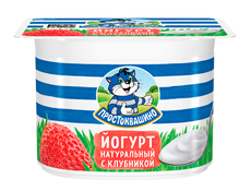 Йогурт Простоквашино клубника 2.9%, 110г