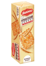 Печенье крекеры Яшкино Французский с кунжутом, 185г
