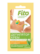 Крем-депилятор Fito Косметик алоэ вера для зоны бикини и подмышек, 25мл