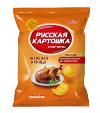 Чипсы Русская картошка со вкусом курицы, 80г