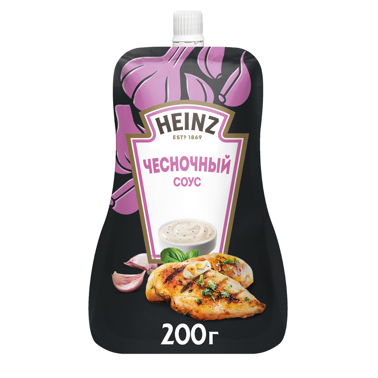 Соус Heinz чесночный, 200г купить с доставкой на дом, цены в  интернет-магазине