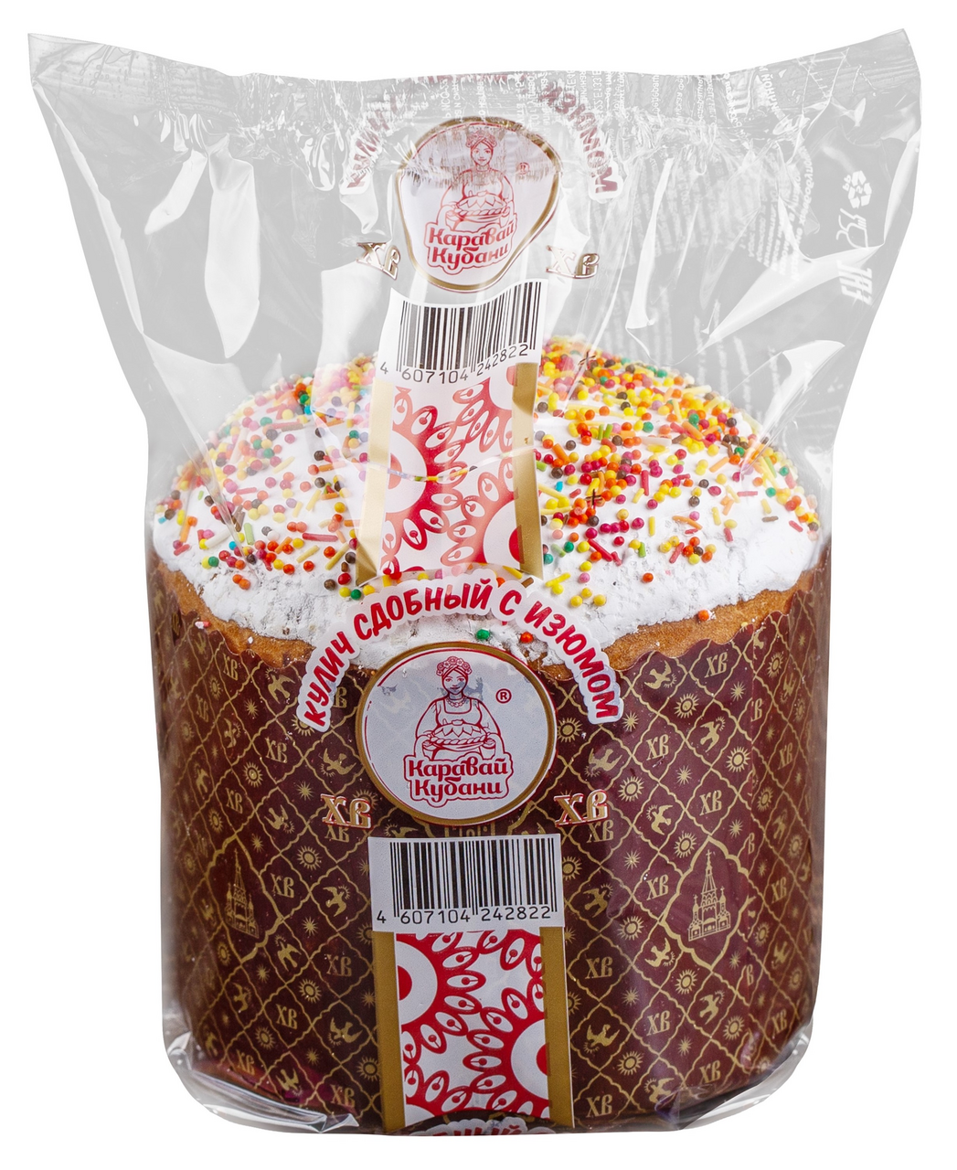 Кулич Каравай Кубани сдобный с изюмом, 300г