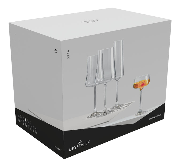 Изображение товара Набор бокалов для шампанского Crystal Bohemia Xtra, 210мл х 6шт