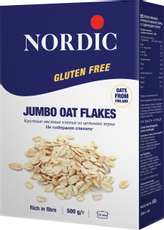 Хлопья Nordic овсяные крупные без глютена, 500г