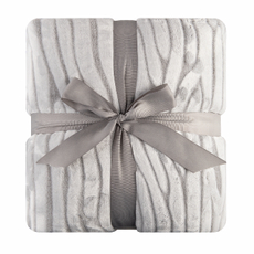 Tarrington House Плед микровелюр Зебра серый 280г, 200 x 220см