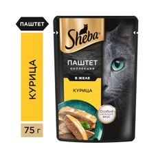 Корм влажный Sheba для кошек с курицей, 75г