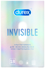 Презервативы Durex Invisible ультратонкие, 18шт