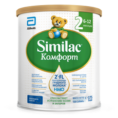 Смесь молочная детская Similac 2 Комфорт с 6 месяцев, 375г