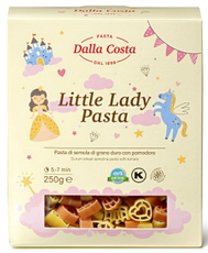 Макароны фигурные детские Dalla Costa Little Lady Pasta с томатами, 250г